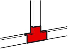 Тройник для кабель-канала Legrand Metra 20x12мм белый  картинка